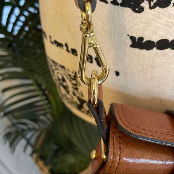 VIKTOR ALFARO Brown Leather Crossbody Purse - Picture 10 of 12